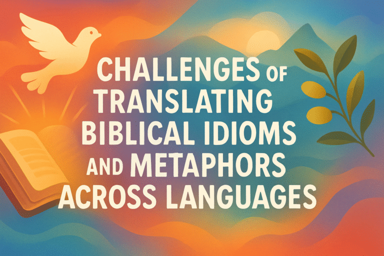 Challenges of Translating Biblical Idioms and Metaphors Across Languages