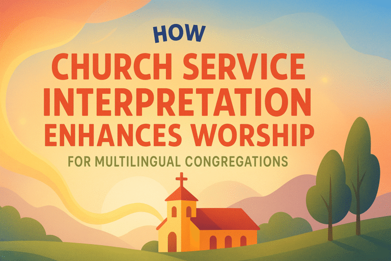 How Church Service Interpretation Enhances Worship for Multilingual Congregations