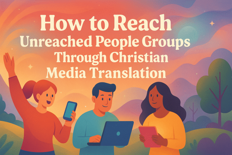 How to Reach Unreached People Groups Through Christian Media Translation