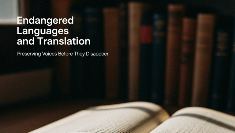Endangered Languages and Translation: Preserving Voices Before They Disappear