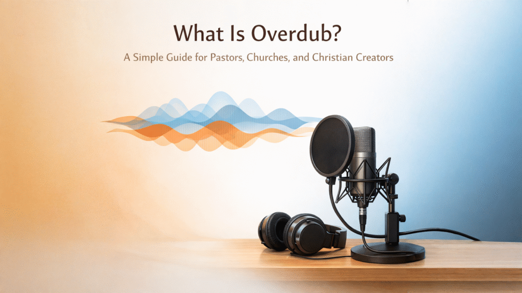 What Is Overdub? A Simple Guide for Pastors, Churches, and Christian Content Creators