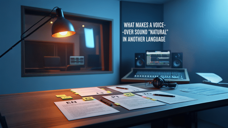 What Makes a Voice-Over Sound “Natural” in Another Language