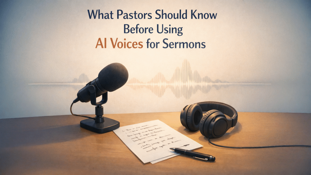 What Pastors Should Know Before Using AI Voices for Sermons