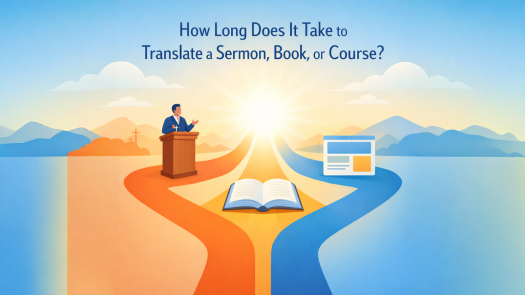 How Long Does It Take to Translate a Sermon, Book, or Course?