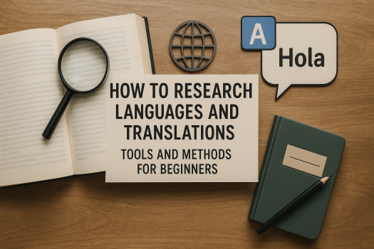 How to Research Languages and Translations Tools and Methods for Beginners